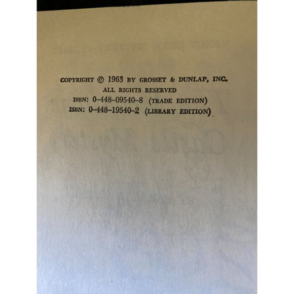 Nancy Drew "The Moonstone Castle Mystery", #40, 1963 - Picture 4 of 5